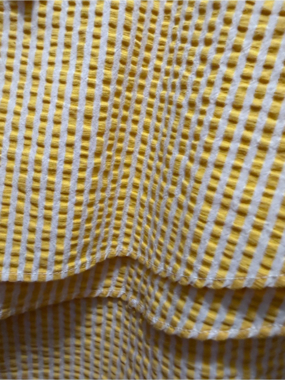 Target Yellow Seersucker Ruffle Strap Top - Picture 3 of 4